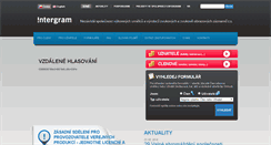 Desktop Screenshot of intergram.cz